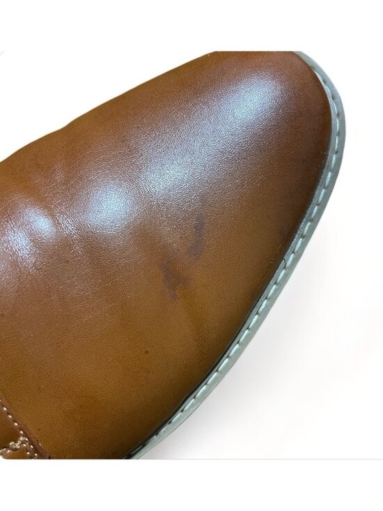 Decarsdz Mens Brown Leather Oxford Dress Shoes Size 44 / US 11, New - Picture 7 of 7